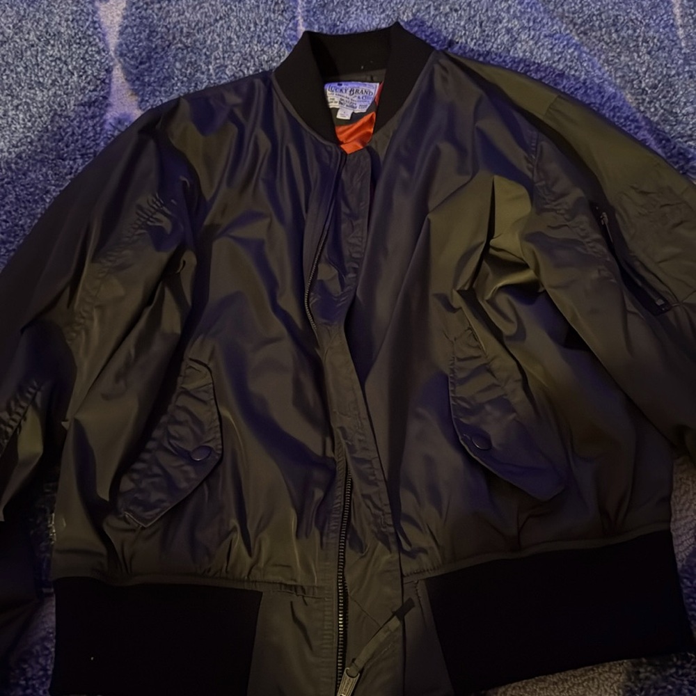Lucky Brand Green Bomber Jacket